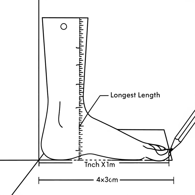 How to measure your feet